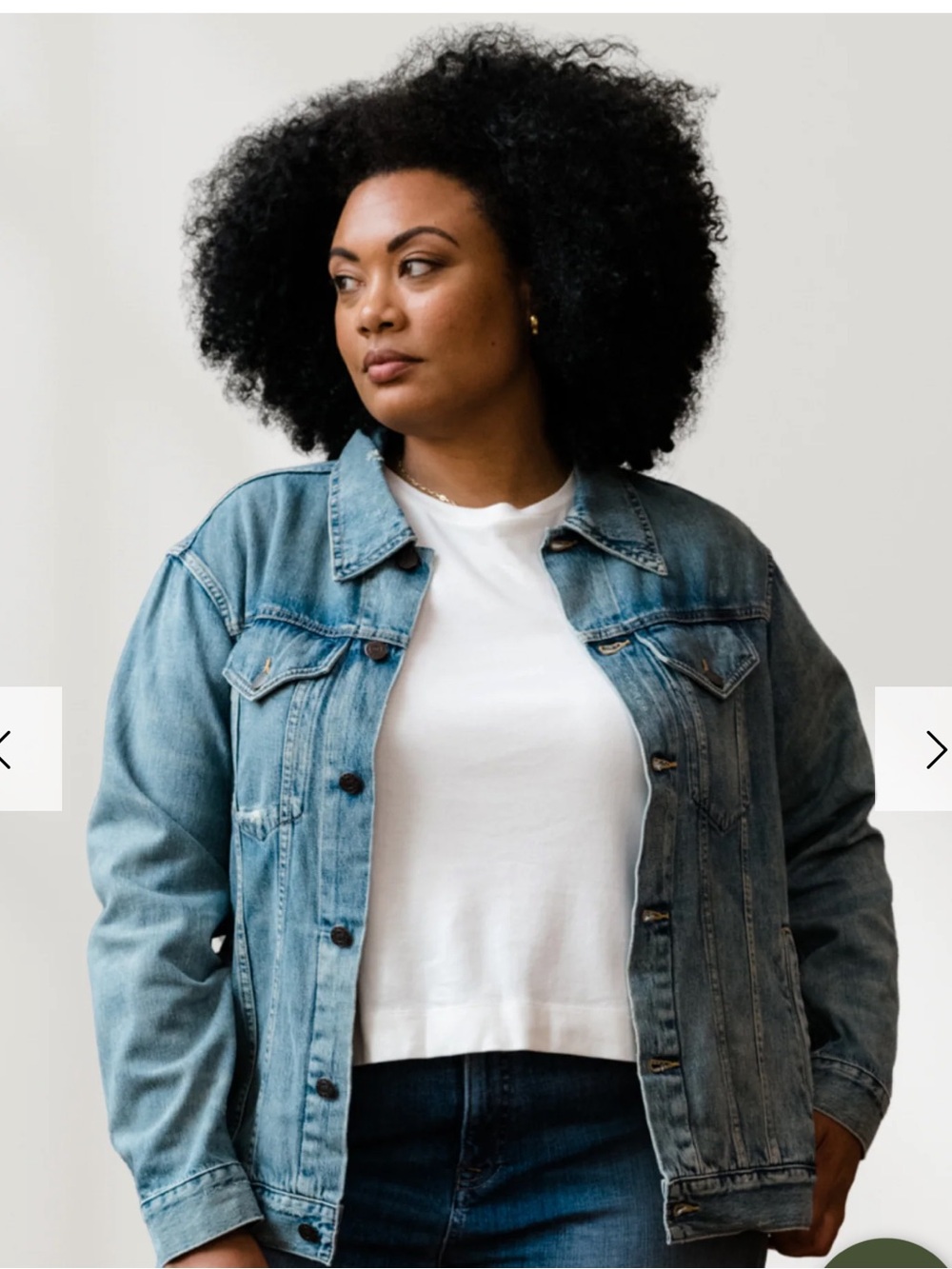 The Merly Distressed Denim Jacket from ABLE clothing - XXL